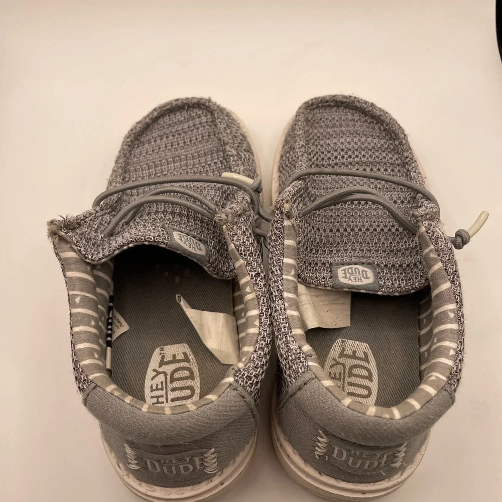 Hey Dude Wally Sox Gray Casual Shoes size 9C